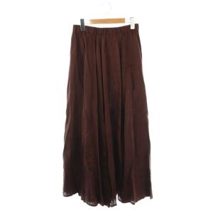 25SS Pleasing スカート サテン ブラウン