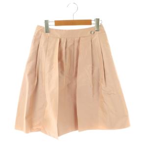 シルクフレアスカート サテン 38 ピンク 32072