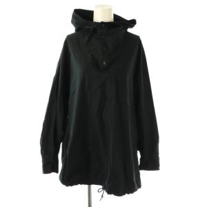 ライトモールスキンフードシャツ パーカー ブラック /ES OS SH