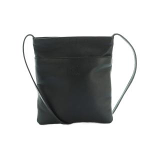 アナグラム サコッシュ ショルダーバッグ ロゴ型押し ブラック