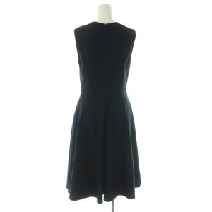 René ベーシック レース ワンピース ノースリーブ ミモレ ロング 34 紺 /NR OS