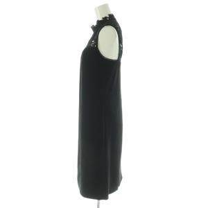 Theory ELEVATE CREPE2 ARONELLA ワンピース ノースリーブ 膝丈 0 黒 /NR OS