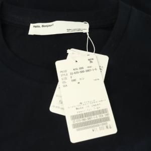 L'Appartement beautiful t-sh Tシャツ 半袖 クルーネック F ネイビー /MY OS