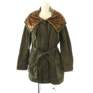 ミリタリーコート ジップアップ F カーキ /HK OS