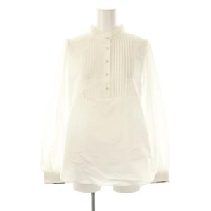 長袖ブラウス シャツ フリル 36 ホワイト /DF OS