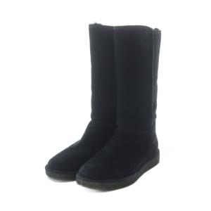 UGG australia ABREE II アブリー ムートンブーツ ショート スエード 撥水 24cm 黒 ブラック 1016590