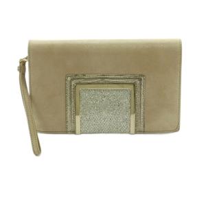クラッチバッグ グリッター ベージュ ゴールドカラー /MI OS OH