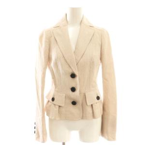 BURBERRY BLACK LABEL スカートスーツ セットアップ テーラード タイト リネン混 38 ピンク /CX OS
