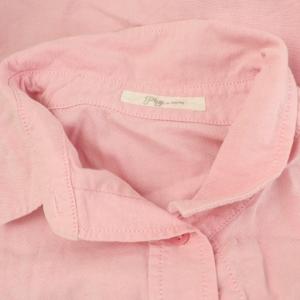 Plage DRY OX WIDE ビッグシャツ 長袖 コットン ピンク /MY OS