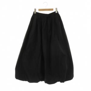 25SS ウォッシャブルバルーンスカート F ブラック /DO OS