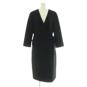 LIVEWITH LS ADMIRAL CREPE BOND ラップコート ワンピース カシュクール ロング