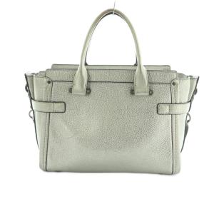 COACH スワッガー27 2WAY ハンドバッグ ショルダーバッグ シルバーカラー 34816 /MI OS