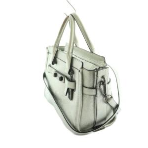 COACH スワッガー27 2WAY ハンドバッグ ショルダーバッグ シルバーカラー 34816 /MI OS