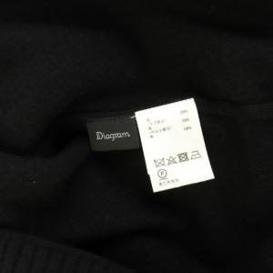 Diagram GRACE CONTINENTAL 23AW メリノウールニットカーディガン ベルト付 36 ブラック /MY OS