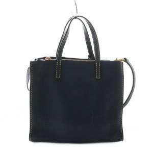 MARC JACOBS ハンドバッグ ショルダー 2WAY ゴールドカラー金具 レザー 紺 ネイビー /AQ OS