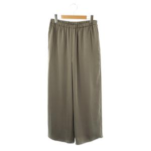 25AW サテンイージーパンツ 36 チャコールグレー /DO OS