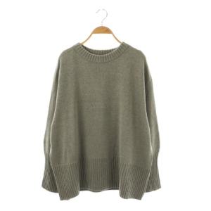 24AW バルキーヤーンロングリブプルオーバー ニット セーター グレー /DO OS