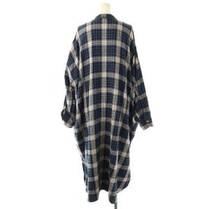 45rpm ジンバネルチェックのビッグシャツドレスワンピース ブルー 71250344