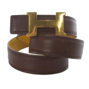 コンスタンス Hベルト レザー ブラウン B刻印