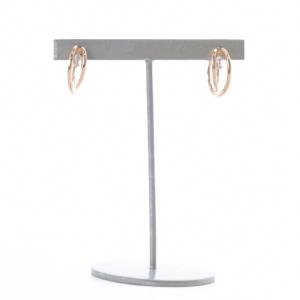 メレダイヤ付き イヤリング 925 ピンクゴールド色 /SR SH