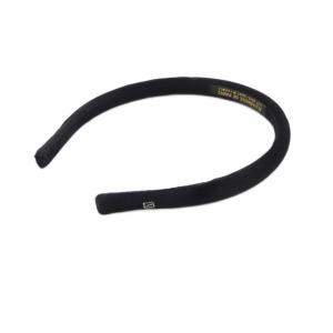 MA CHERE ELLA ベロアカチューシャ ロゴ 黒 ブラック /SR SH