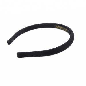 Alexandre De Paris MA CHERE ELLA ベロアカチューシャ ロゴ 黒 ブラック /SR SH