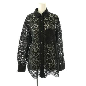 25AW レースシャツ 長袖 ブラック /HK OS