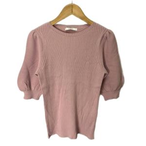 レーヨンナイロンリブプルオーバー ニット リブニット 38 ピンク