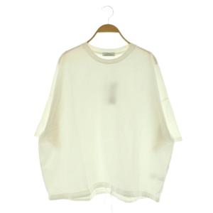 25AW ギャザーヘムショートスリーブTシャツ F ホワイト /MY OS