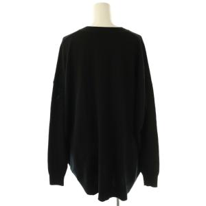 ENFOLD V-NECK PULLOVER ニット セーター 長袖 Vネック ウール 38 黒 /NR OS
