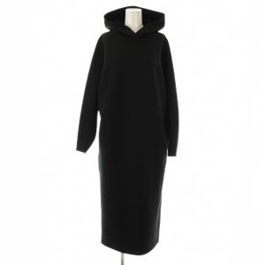 スキューバージャージワンピース プルオーバー 38 ブラック 黒 フード付き ロング丈 /CX OS