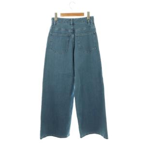 LOUNIE デニムバギーパンツ ワイド ストレッチ 36 ブルー /HK OS