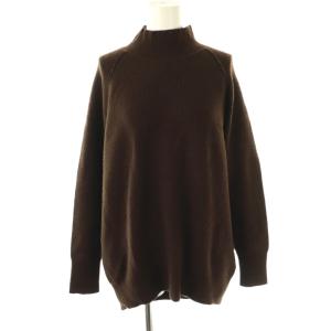 ハイネックニットプルオーバー セーター 長袖 F ブラウン /HK OS