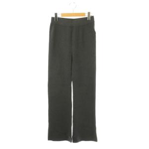 24AW Rib Knit Pants ニットパンツ イージーパンツ 34 ダークグレー /DF OS