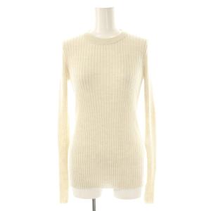 24AW WIDE RIB CREW NECK KNIT ニット セーター リブ 長袖 オフベージュ /HK