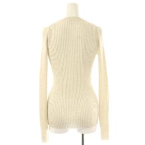 L'Appartement 24AW WIDE RIB CREW NECK KNIT ニット セーター リブ 長袖 オフベージュ /HK