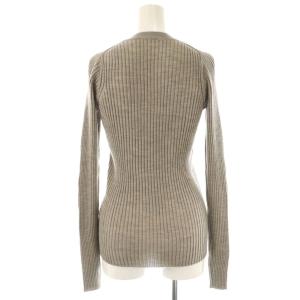 L'Appartement 24AW WIDE RIB CREW NECK KNIT ニット セーター リブ 長袖 グレー /HK