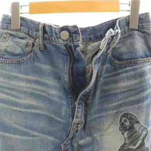 HYSTERIC GLAMOUR 23AW VIXEN GIRL刺繍 デニムスカート フレア S ブルー 青 ライトブルー /CX OS