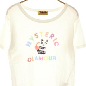 HYSTERIC GLAMOUR 25SS PANDA HOUSE Tシャツ カットソー ホワイト 白 マルチカラー 01251CT15