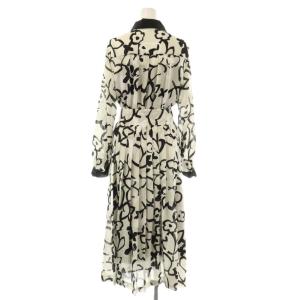 Grace Class 24AW キカフラワープリーツドレス ワンピース 36 アイボリー ブラック