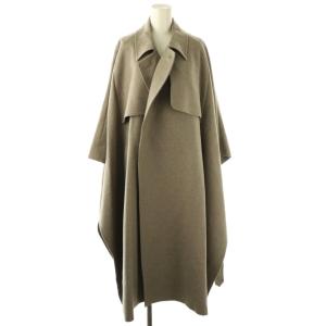 ウール混トレンチケープコート 2 グレージュ