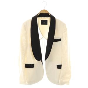 HOMME スパンコールジャケット 1 ホワイト ブラック /DO OS SH