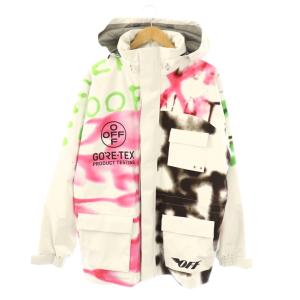 ゴアテックス スキージャケット ホワイト マルチカラー
