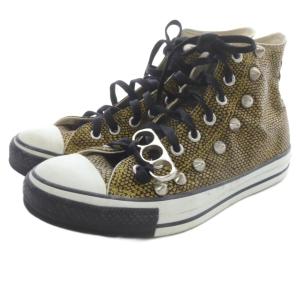 CONVERSE オールスター 100 スネーク ALLSTAR G SNAKE HI スニーカー 27cm ゴールド色