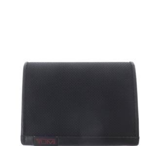 TUMI ALPHA SLG ガセット カードケース 名刺入れ ロゴ 黒 ブラック /SR SH