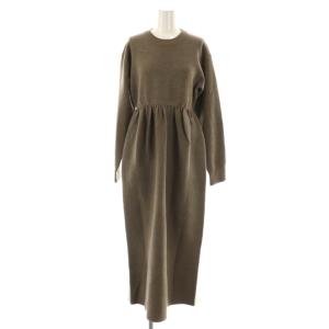 23AW COCOON KNIT ONEPIECE ワンピース ニット ロング 2 ブラウン /DF OS