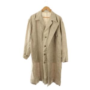 ヨウジヤマモト 24SS LINEN TWEED DOUBLE LAYERED COAT