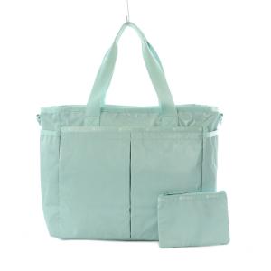 × ひとりっぷ RYAN TRAVEL TOTE トートバッグ ナイロン 水色 ヒスイカラー 旅行 大容量