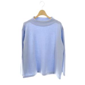 カシミヤ ニット セーター 長袖 9 ライトブルー /HK OS