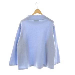Leilian カシミヤ ニット セーター 長袖 9 ライトブルー /HK OS